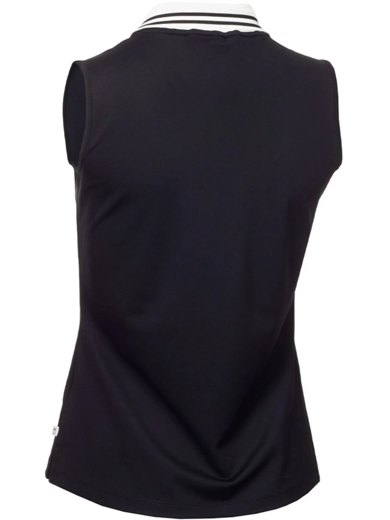 Calvin Klein Women'S Mohawk Sleeveless Polo - Navy/White