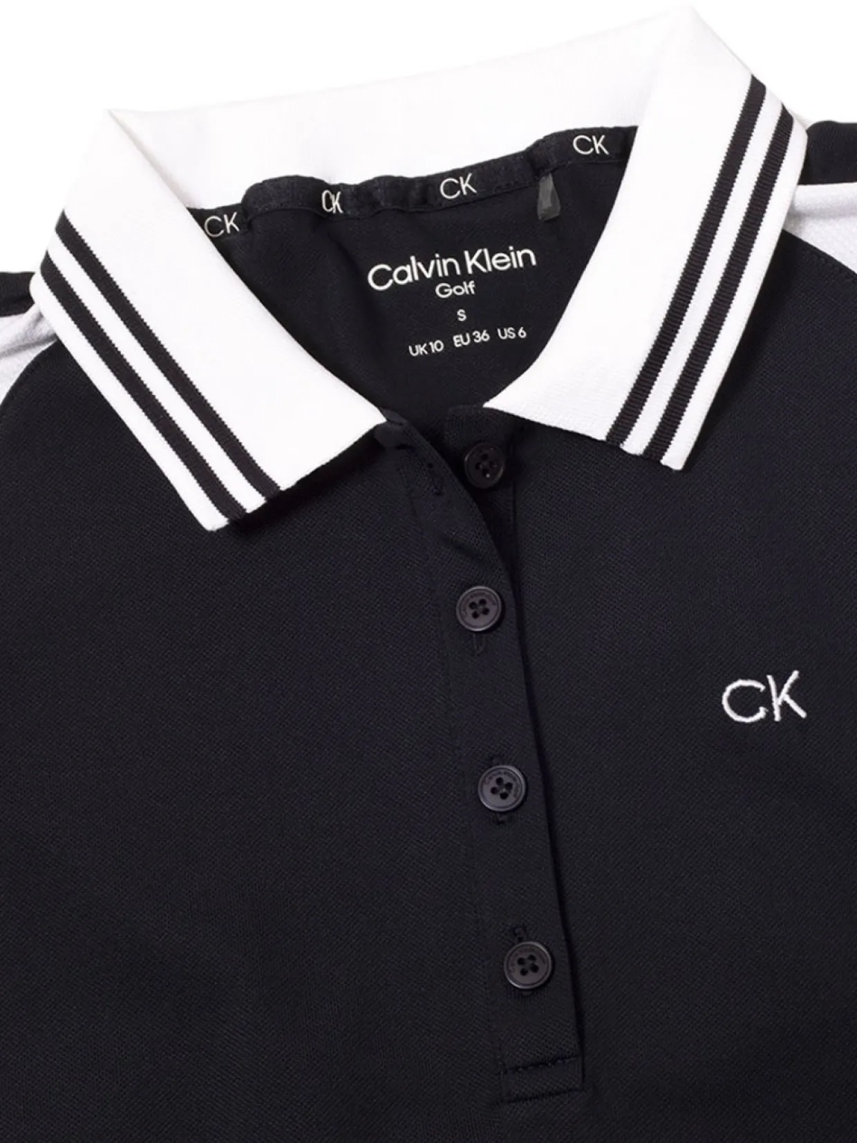 Calvin Klein Women'S Mohawk Sleeveless Polo - Navy/White