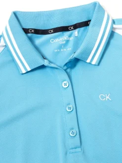 Calvin Klein Women'S Mohawk Sleeveless Polo - Heritage Blue/White