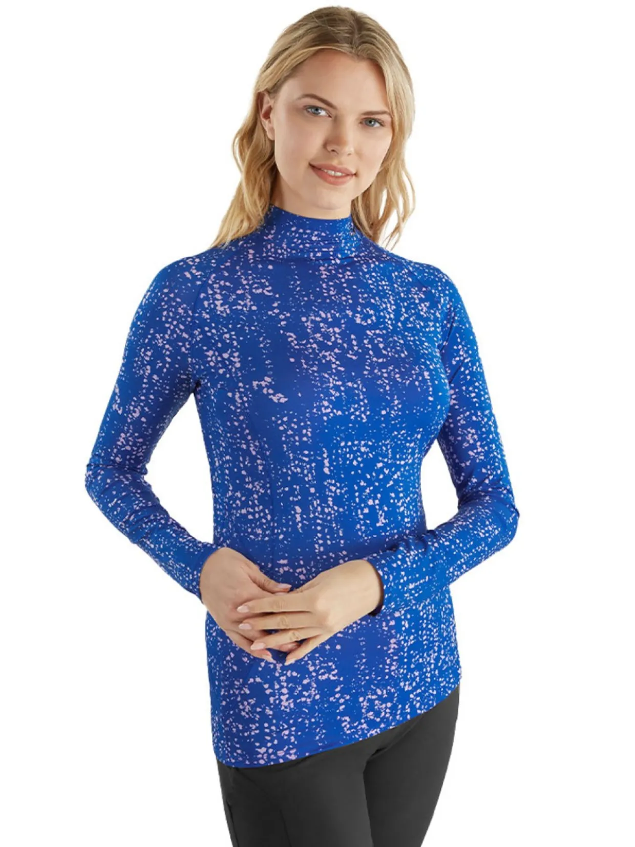 Calvin Klein Women'S Pebble Base Layer - Surf/Lilac