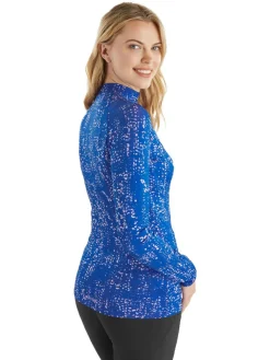 Calvin Klein Women'S Pebble Base Layer - Surf/Lilac