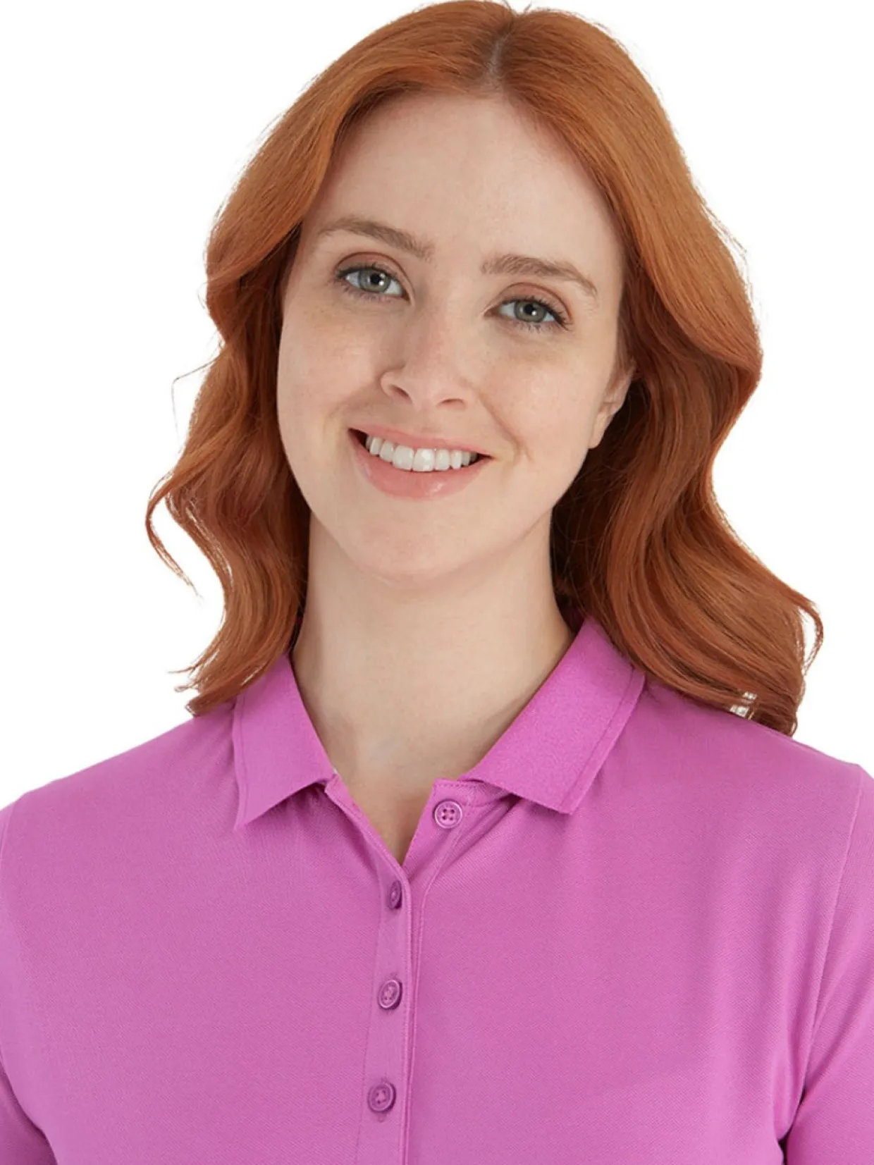 Calvin Klein Women'S Performance Cotton Pique Polo - Orchid