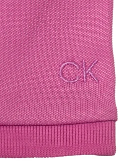 Calvin Klein Women'S Performance Cotton Pique Polo - Orchid