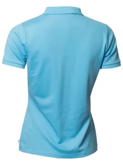 Calvin Klein Women'S Performance Cotton Pique Polo - Heritage Blue