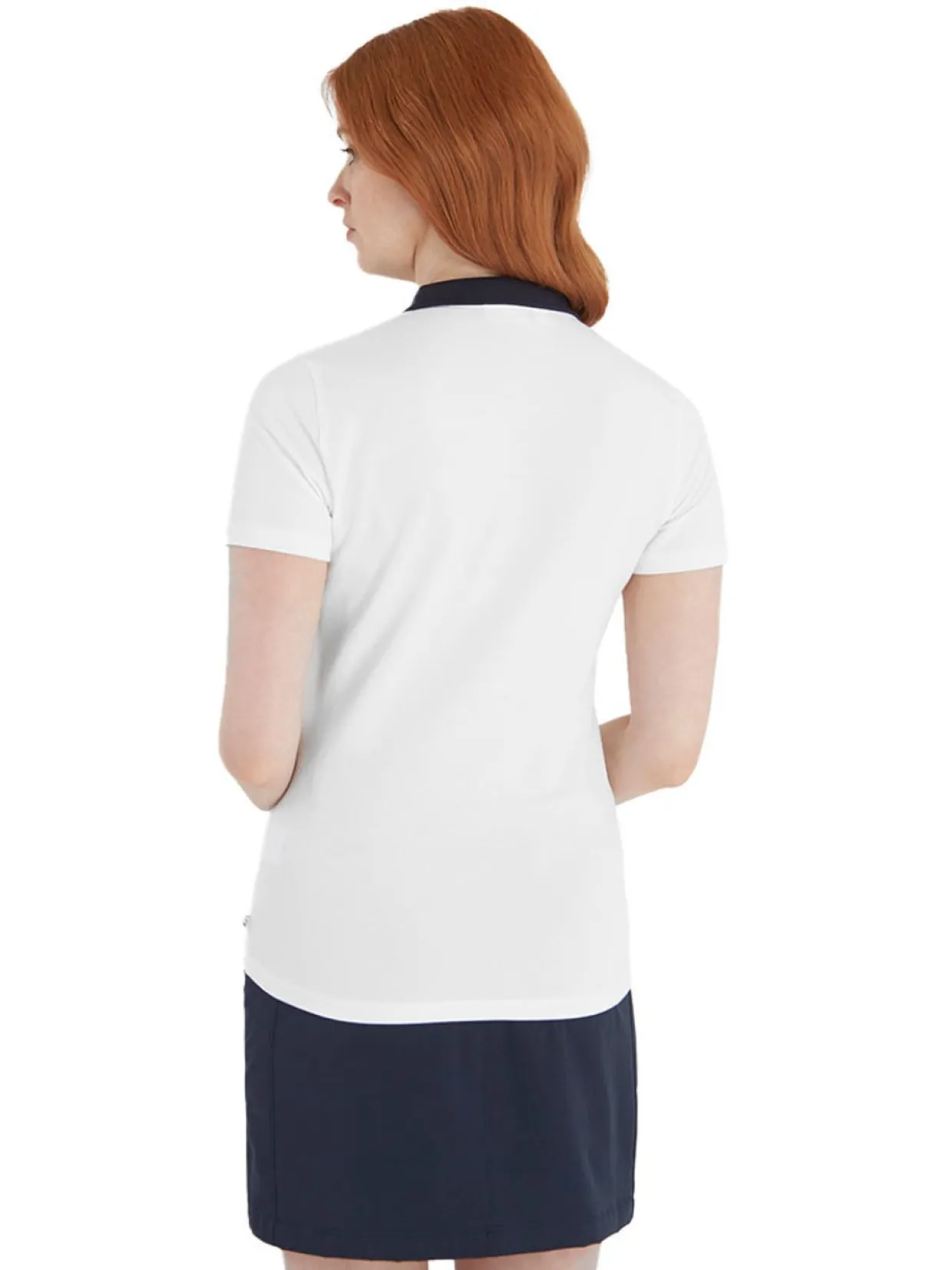 Calvin Klein Women'S Raquette Polo - White/Navy