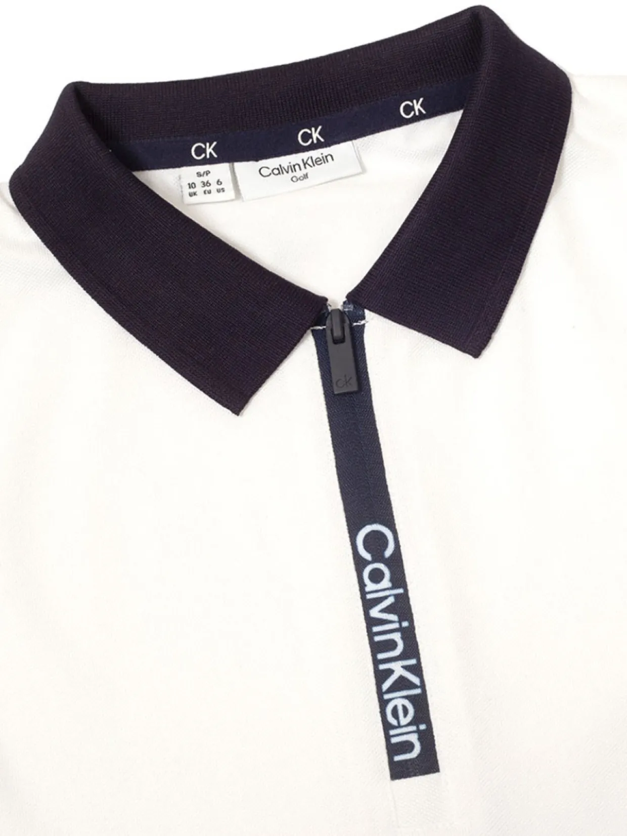 Calvin Klein Women'S Raquette Polo - White/Navy