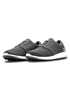 Cuater The Moneymaker Golf Shoes - Heather Grey Pinstripe