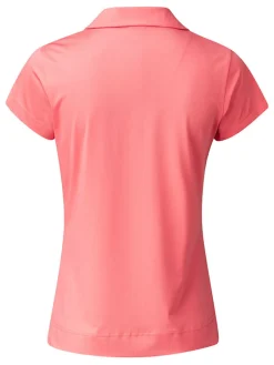 Daily Sports W Anzio Cap Sleeve Polo - Coral