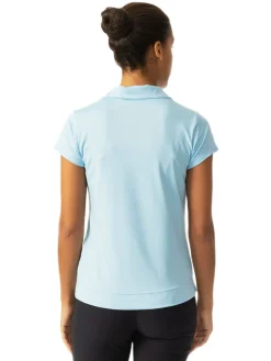 Daily Sports W Anzio Cap Sleeve Polo - Skylight