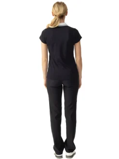 Daily Sports W Candy Cap Sleeve Polo Shirt - Navy