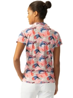 Daily Sports W Flair Cap Sleeve Polo - Vivid