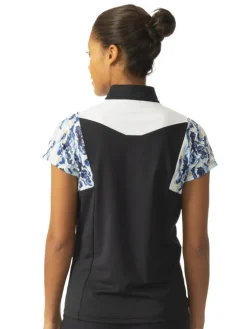 Daily Sports W Margret Cap Sleeve Polo Shirt - Navy