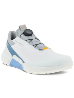 Ecco M Biom Hybrid 4 Boa Golf Shoes - White/Retro Blue