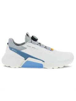 Ecco M Biom Hybrid 4 Boa Golf Shoes - White/Retro Blue