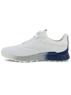 Ecco M S-Three Boa Golf Shoes - White/Blue