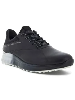 Ecco M S-Three Golf Shoes - Black/Concrete