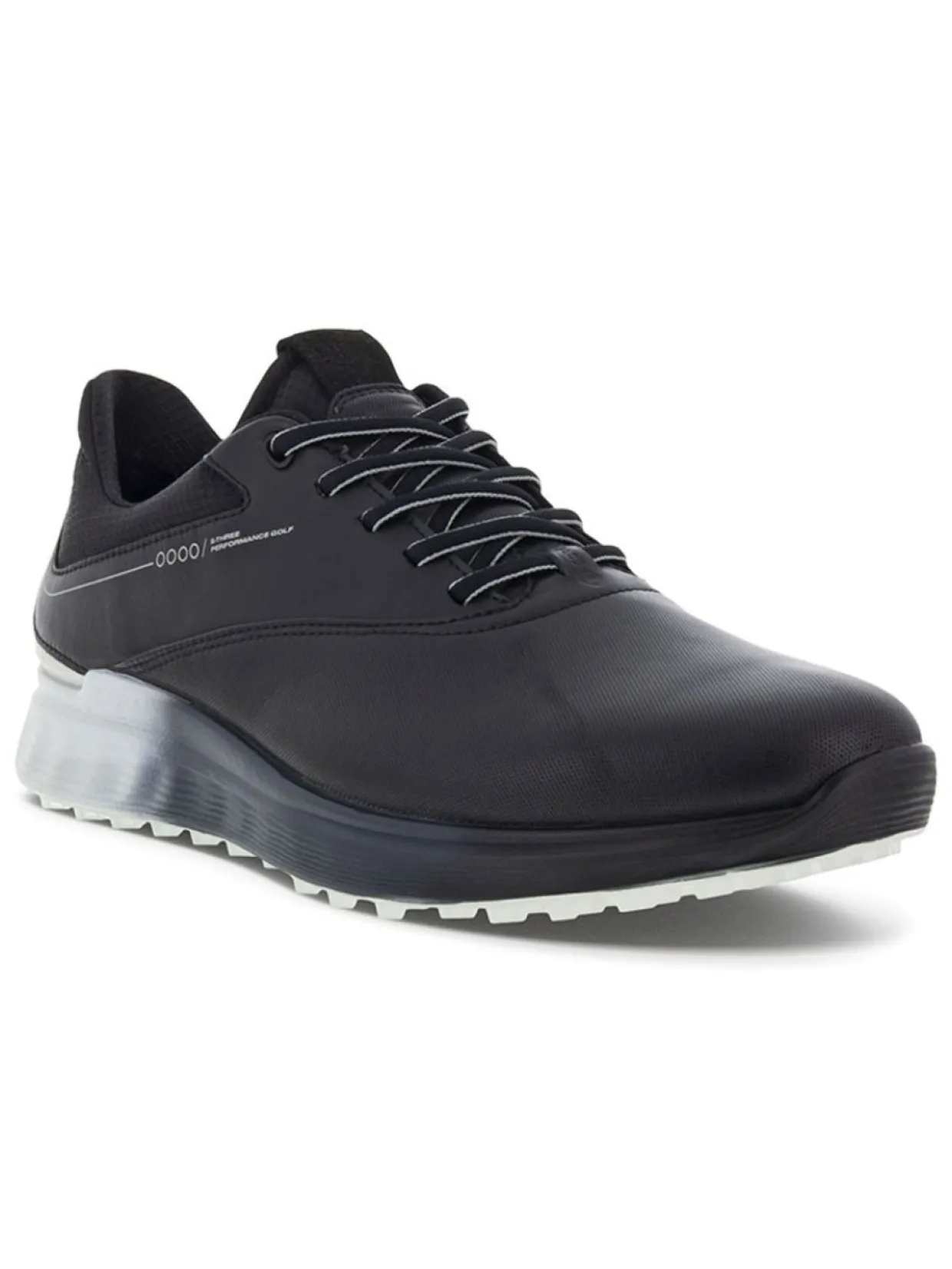 Ecco M S-Three Golf Shoes - Black/Concrete
