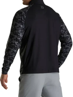 Footjoy Camo Colour Block Midlayer (Athletic Fit) - Black