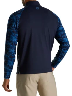 Footjoy Camo Colour Block Midlayer (Athletic Fit) - Navy