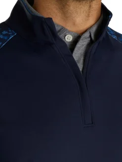 Footjoy Camo Colour Block Midlayer (Athletic Fit) - Navy