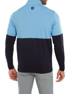 Footjoy Colour Block Midlayer (Athletic Fit) - True Blue/Navy
