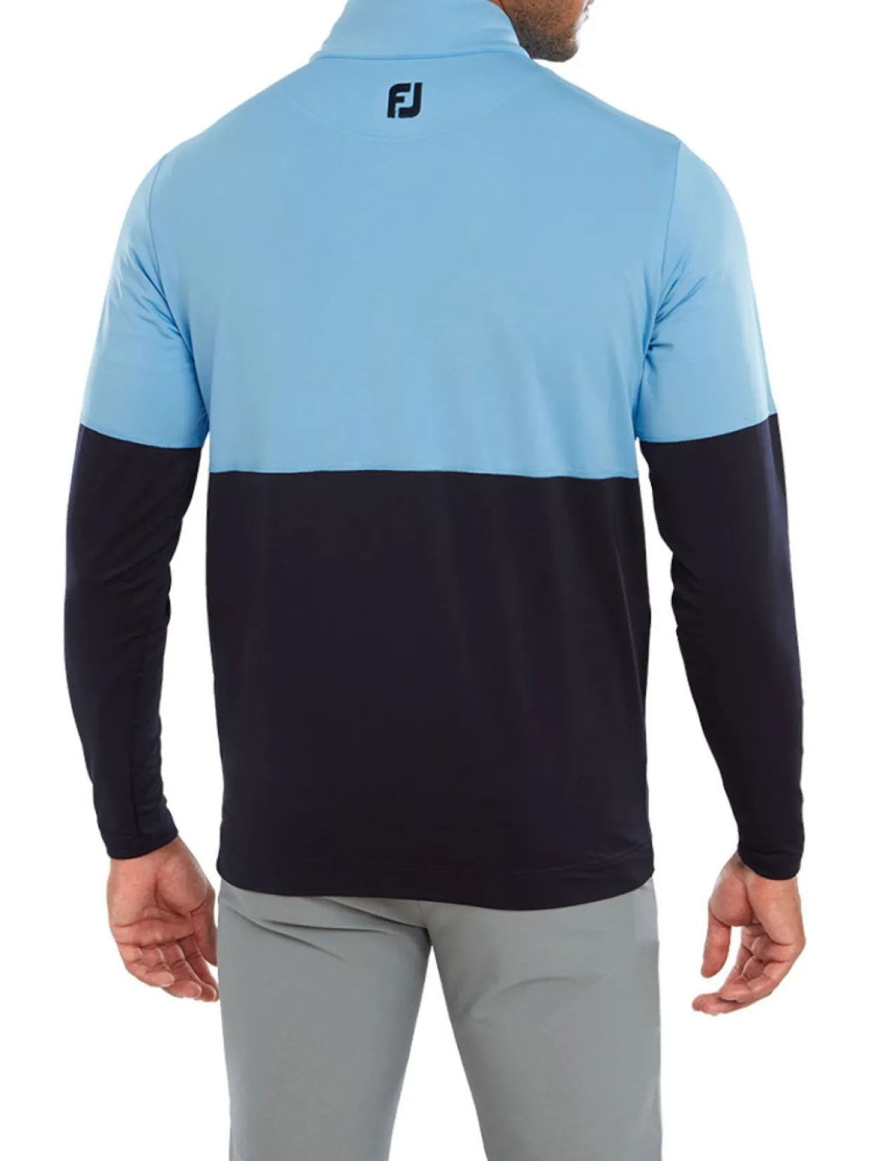 Footjoy Colour Block Midlayer (Athletic Fit) - True Blue/Navy
