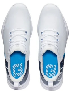 Footjoy Fuel Sport Golf Shoes - White/Navy