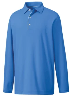 Footjoy Long Sleeve Sun Protection Polo - Marine