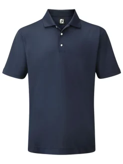 Footjoy Stretch Pique Golf Shirt - Navy