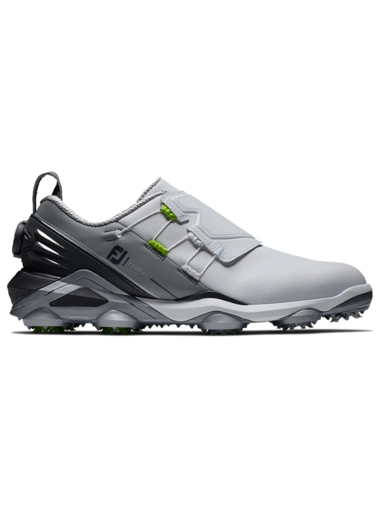 Footjoy Tour Alpha Boa Golf Shoes - White/Grey/Lime