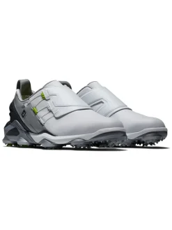 Footjoy Tour Alpha Boa Golf Shoes - White/Grey/Lime
