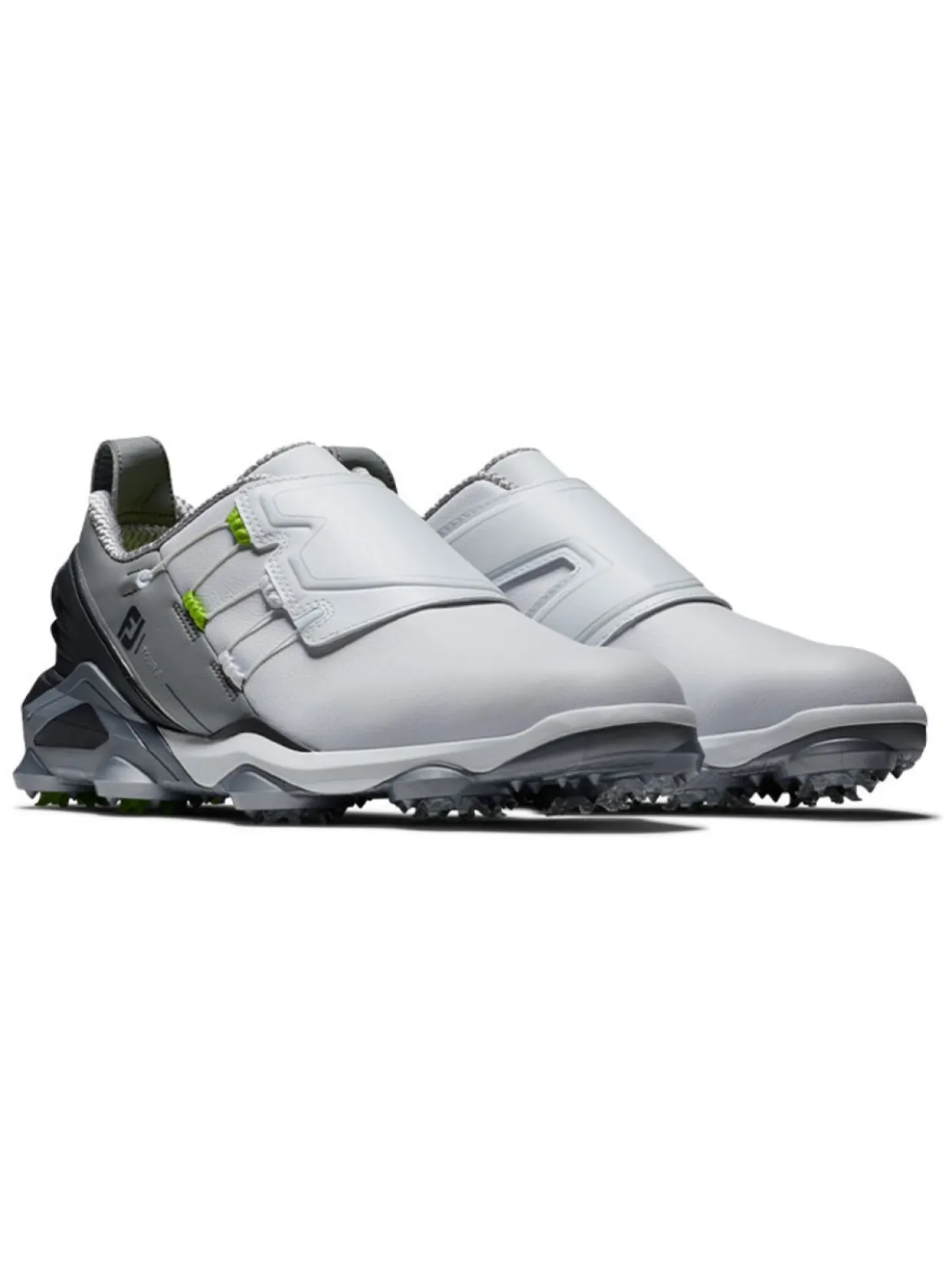 Footjoy Tour Alpha Boa Golf Shoes - White/Grey/Lime