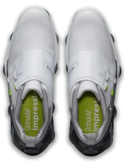 Footjoy Tour Alpha Boa Golf Shoes - White/Grey/Lime