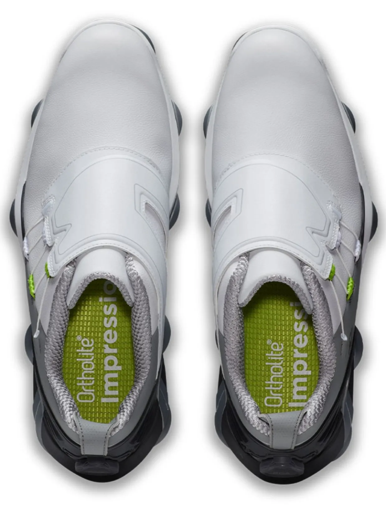 Footjoy Tour Alpha Boa Golf Shoes - White/Grey/Lime