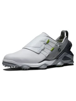 Footjoy Tour Alpha Boa Golf Shoes - White/Grey/Lime