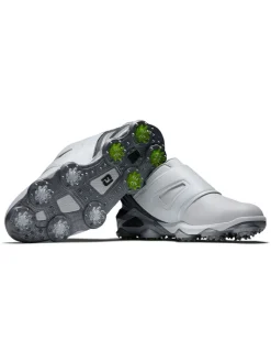 Footjoy Tour Alpha Boa Golf Shoes - White/Grey/Lime