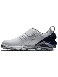 Footjoy Tour Alpha Dual Boa Golf Shoes - White/Navy/Grey