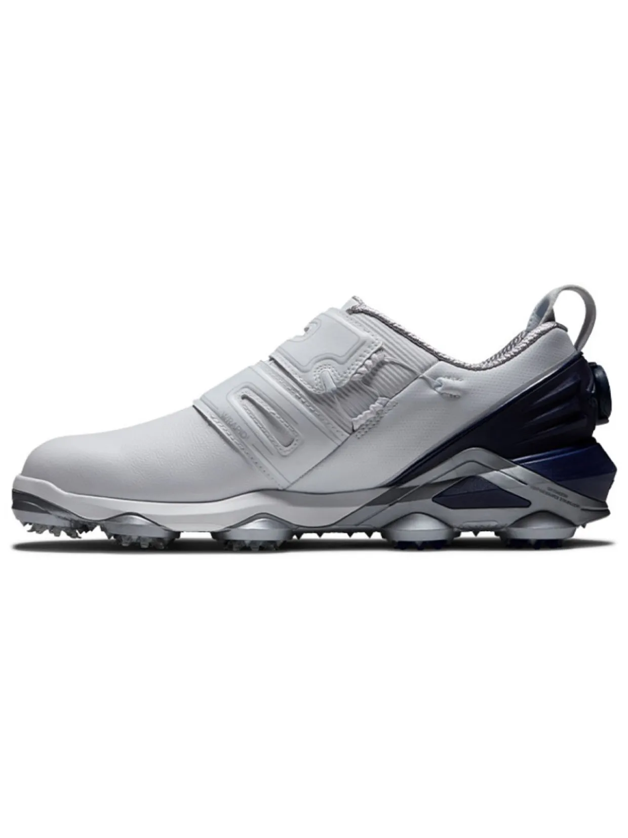 Footjoy Tour Alpha Dual Boa Golf Shoes - White/Navy/Grey