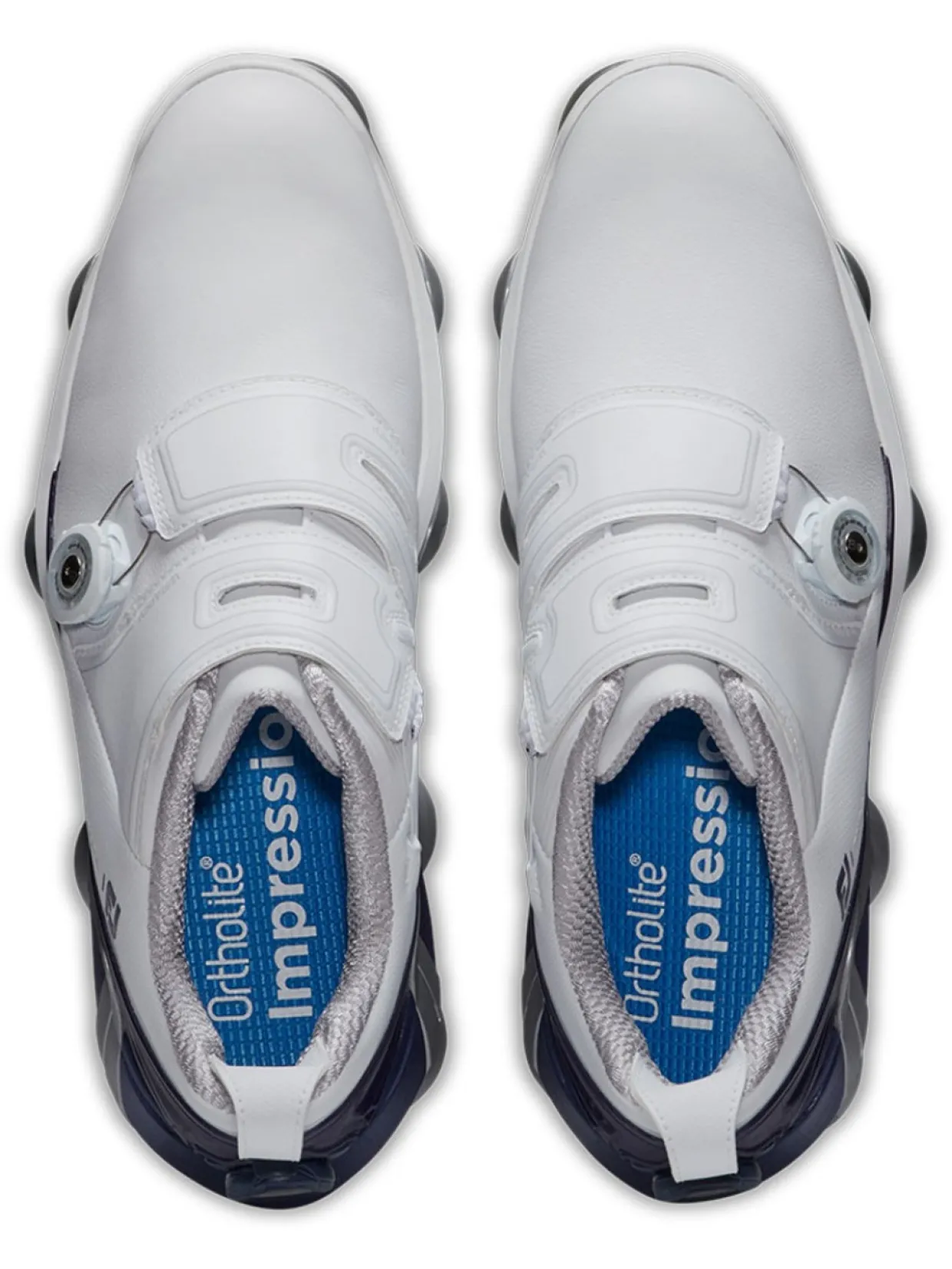 Footjoy Tour Alpha Dual Boa Golf Shoes - White/Navy/Grey