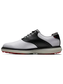 Footjoy Traditions Spikeless Golf Shoes - White/Black