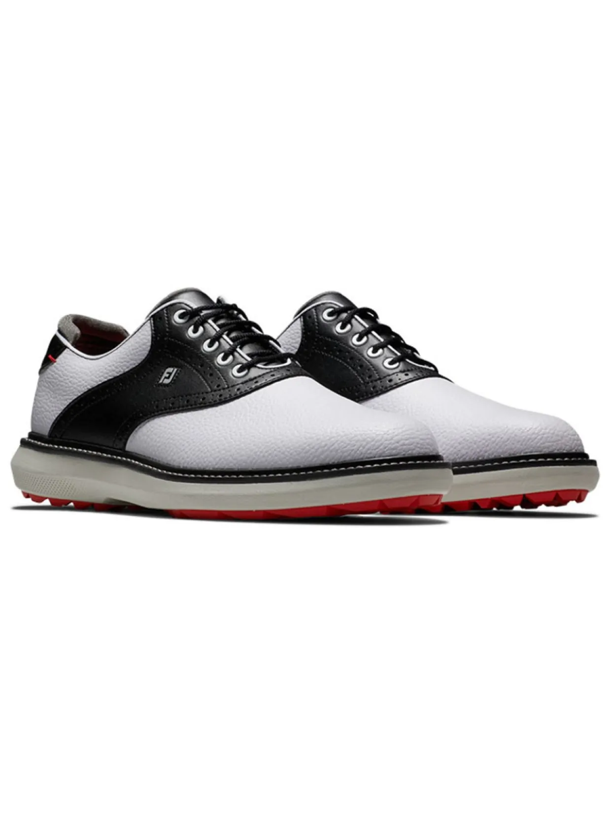 Footjoy Traditions Spikeless Golf Shoes - White/Black