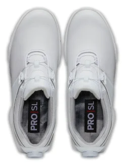 Footjoy Women'S Pro Sl Boa '22 Golf Shoes - White/Silver