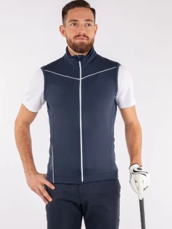 Galvin Green Davon Insula Vest - Navy/White