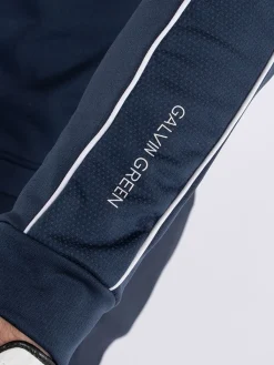 Galvin Green Daxton Insula Half-Zip - Navy/Ensign Blue/White