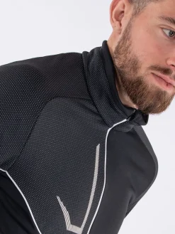 Galvin Green Daxton Insula Half-Zip - Black/Granite Grey/White