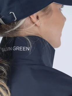 Galvin Green Women'S Aila Gore-Tex Paclite Rain Jacket - Navy/White