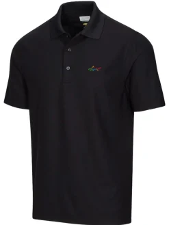 Greg Norman Classic Pique Shark Polo - Black
