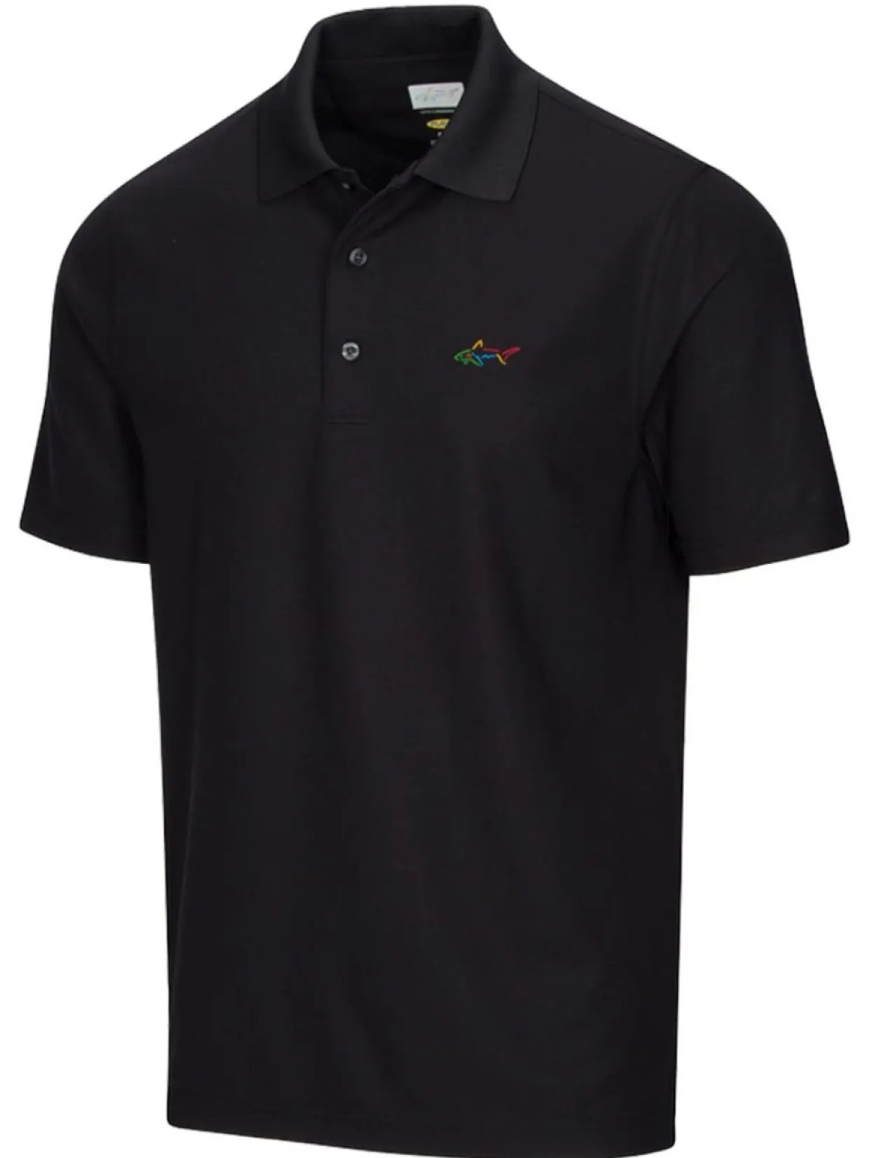 Greg Norman Classic Pique Shark Polo - Black