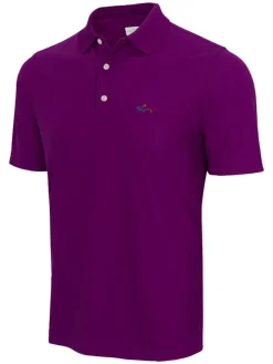 Greg Norman Classic Pique Shark Polo - Vintage Grape