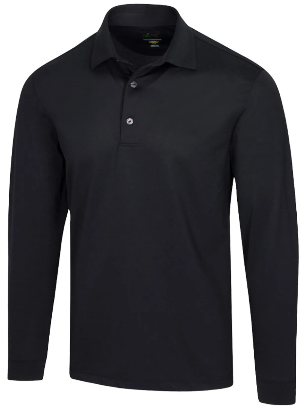 Greg Norman Freedom Long Sleeve Polo - Black